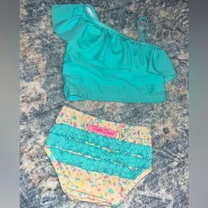 RuffleButts 2 piece swimsuit
